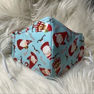 Christmas gnomes face mask womens reversible
